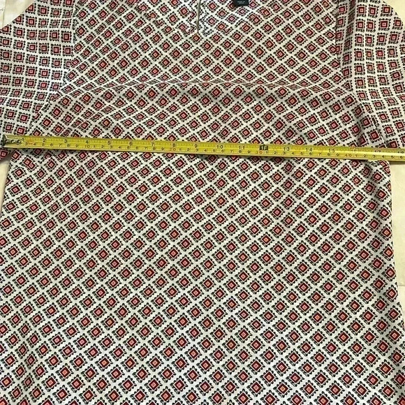 J.Crew Woman Floulard Geometric Print Blouse 3/4 Quarter Sleeve Size X-Small - Picture 6 of 9